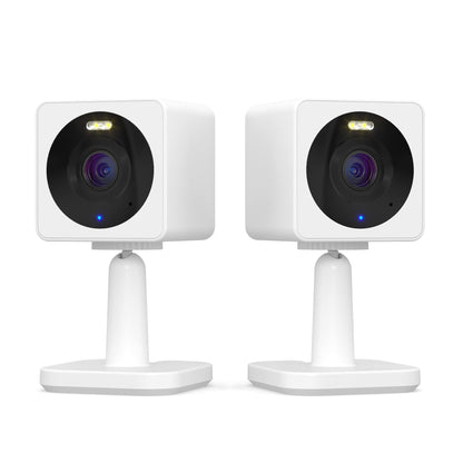 WYZE Cam OG Indoor/Outdoor 1080p WI-Fi Smart Home Security Camera with Color Night Vision, Built-in Spotlight, Motion Detection, 2-Way Audio, Compatible with Alexa & Google Assistant, Black (2-Pack)